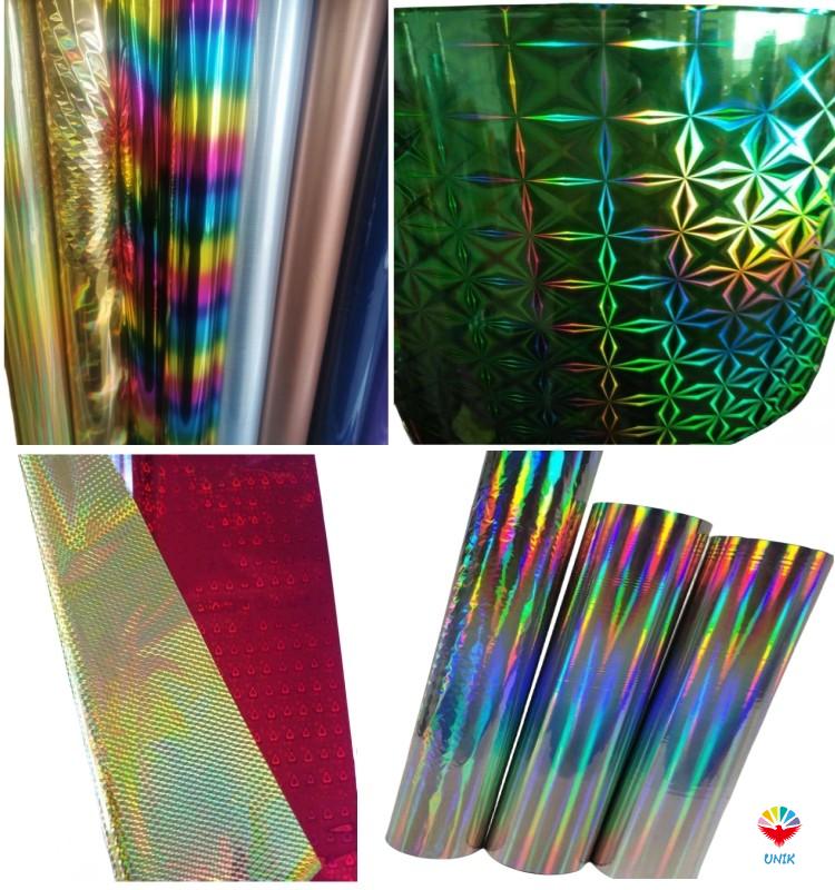 heat transfer film with laser effect