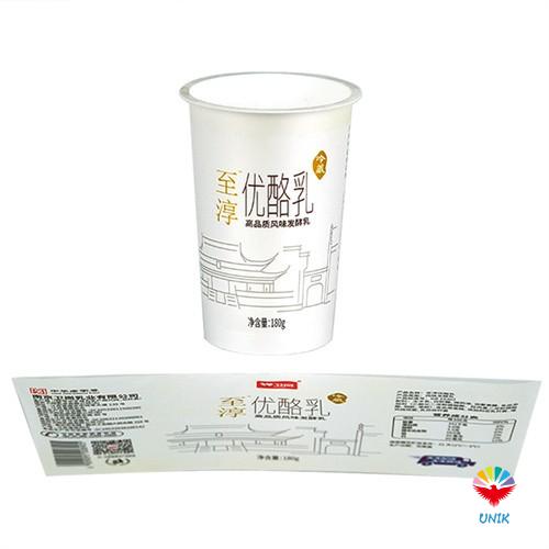 in mold label for coffee pudding cup