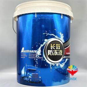 in mold label for coolant bucket in mold label for coolant bucket