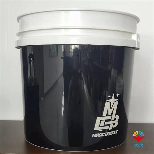 in mold label for hydraulic oil bucket